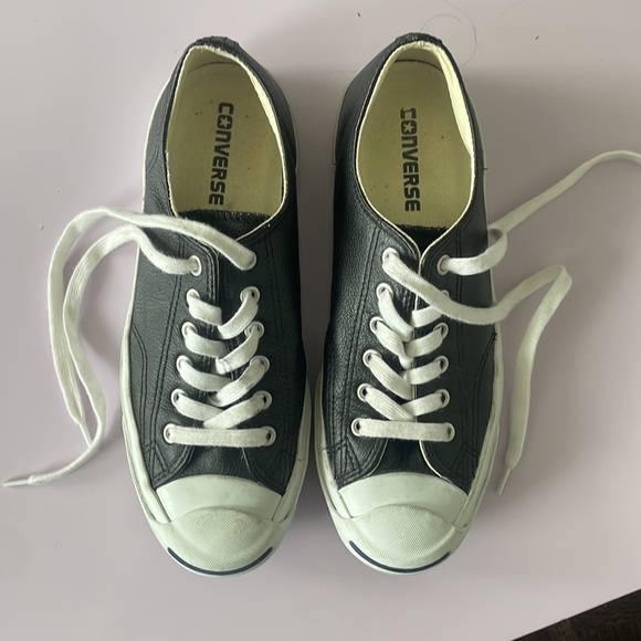 Converse Jack Purcell Black leather sneakers - Picture 5 of 7